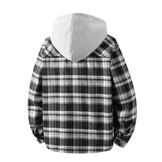 华夏儿女 港风复古连帽设计宽松舒适百搭休闲通勤夹克 男女同款