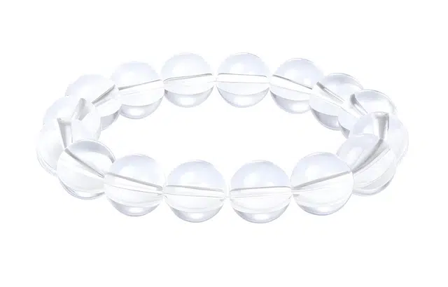 老庙 璀璨晶彩  新中式白月光转运珠 简约百搭小众寓意好天然 白水晶 手串 女款