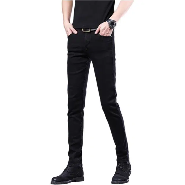 吉肯蒂 潮牌修身小脚秋冬潮流弹力休闲长裤子牛仔裤 男款