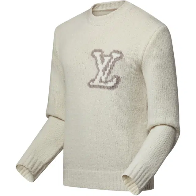 Louis Vuitton SS26 Logo Embroidered Sweater