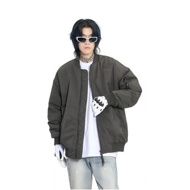 水田夏 冬季飞行夹克男士加绒棒球服美式复古工装百搭外套男潮棉服 男款