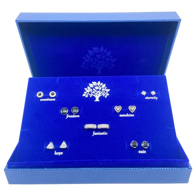 耳玺 美式复古高街嘻哈日常轻奢百搭小众配饰高级感小饰品耳饰一周不重样氛围感#好运 白水晶 耳钉 男女同款情侣款