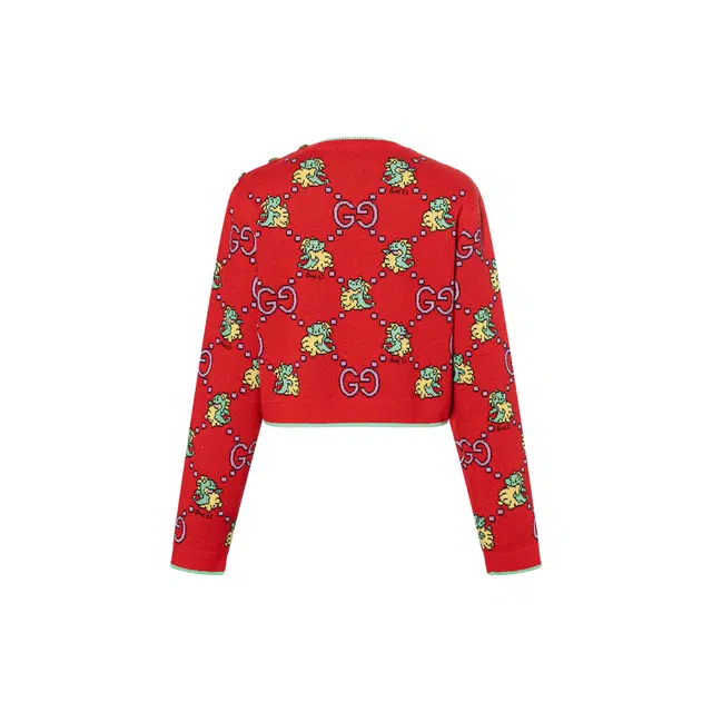 Gucci SS24 GG Dinosaur Print Sweater
