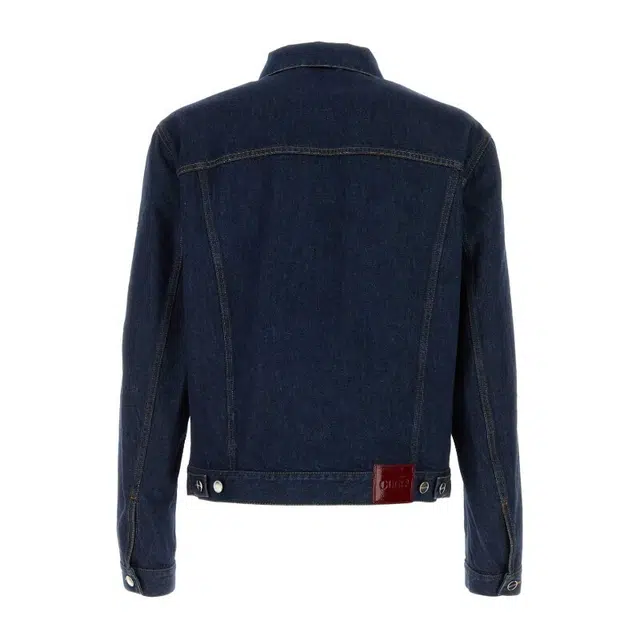 GUCCI FW25 Cotton Webbing Denim Jacket