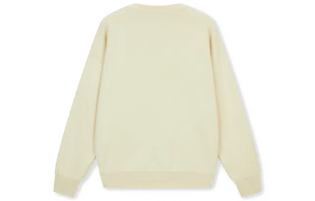 BONELESS Bear Print Long Sleeve Sweater