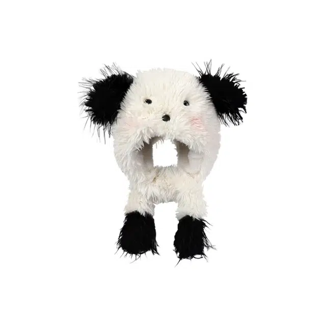 恩僾德 甜美可爱小众百搭秋冬季高颜值护耳帽御寒骑车保暖大头围显脸小 聚酯纤维 绒线帽 男女同款情侣款