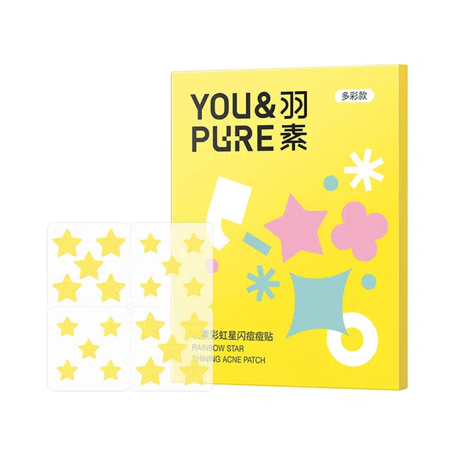 羽素时尚星星图案 祛痘遮痘 多彩款闪钻款 隐形款多重选择 隐形轻薄可上妆防水日夜可用痘痘贴