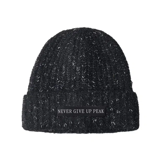 匹克 【礼盒可选】羊绒加厚显白保暖大头围冷帽护耳防冻高品质针织 再生涤纶 绒线帽 男女同款情侣款 多色