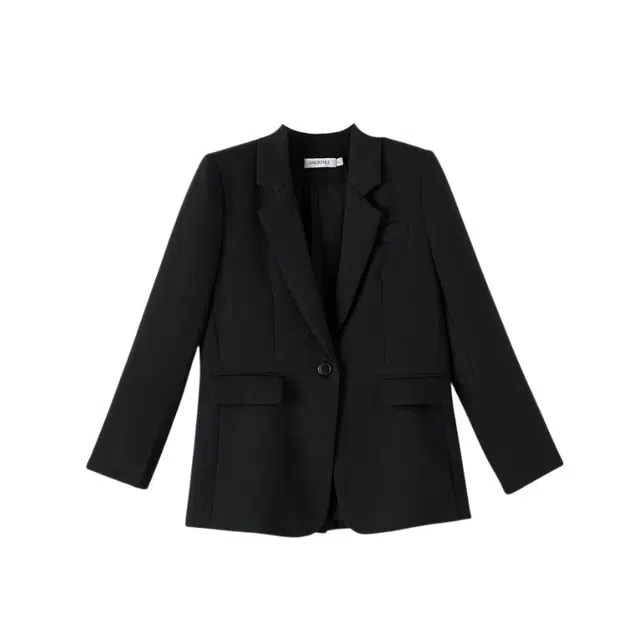 晚白 减龄翻驳领有里衬口袋设计吸湿性强西装外套 女款