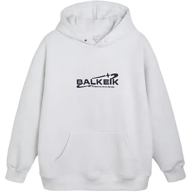 沐诚阳译 连帽潮宽松青少年百搭情侣帽衫卫衣 男女同款