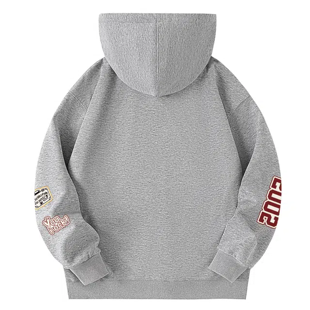 大卫贝肯 美式潮流高街品牌印花日常百搭舒适开衫宽松长袖卫衣 男女同款