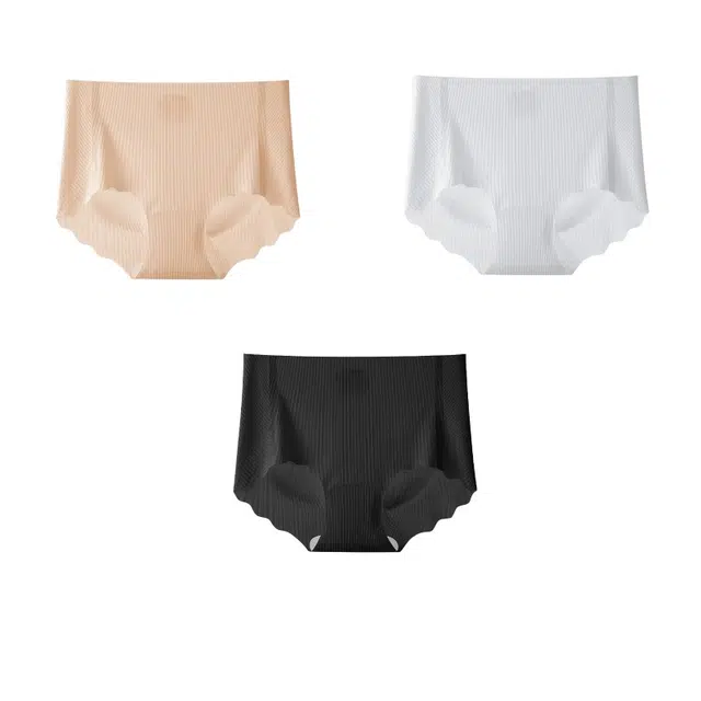 皇室品轩 无女抗菌隐形瑜伽运动健身女裤无缝透气中腰薄底裤三角内裤 女款