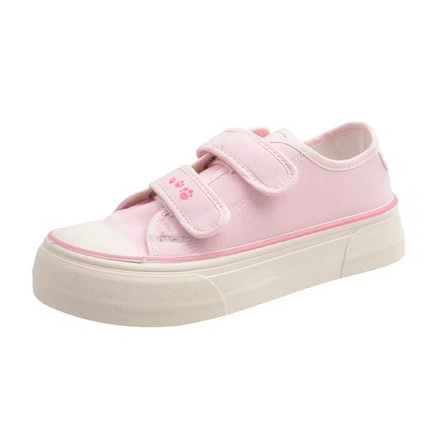 拾伍象 可爱高颜值大头鞋魔术贴休闲鞋 厚底板鞋 女