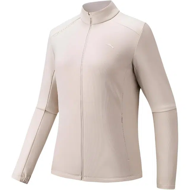 超级安踏 立领拉链纯色加绒夹克外套 女款