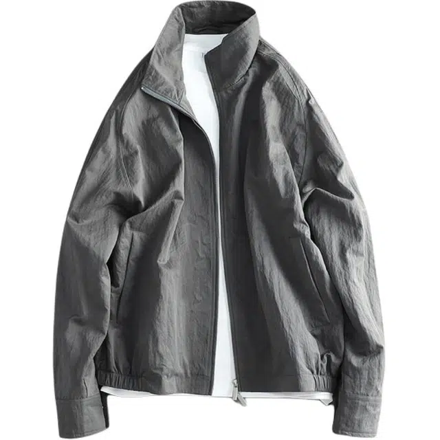 空城计 韩系极简轻量化立领通勤休闲纯色夹克 男女同款