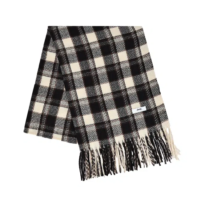 Jeep Tassel Houndstooth Scarf