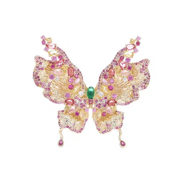 聆听花开 重工优雅气质个性小众精致高档轻奢高级感时尚设计国风 合金 胸针 女款