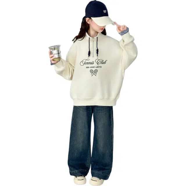 黑恐龙休闲运动套装 潮流秋装立领上衣 儿童款