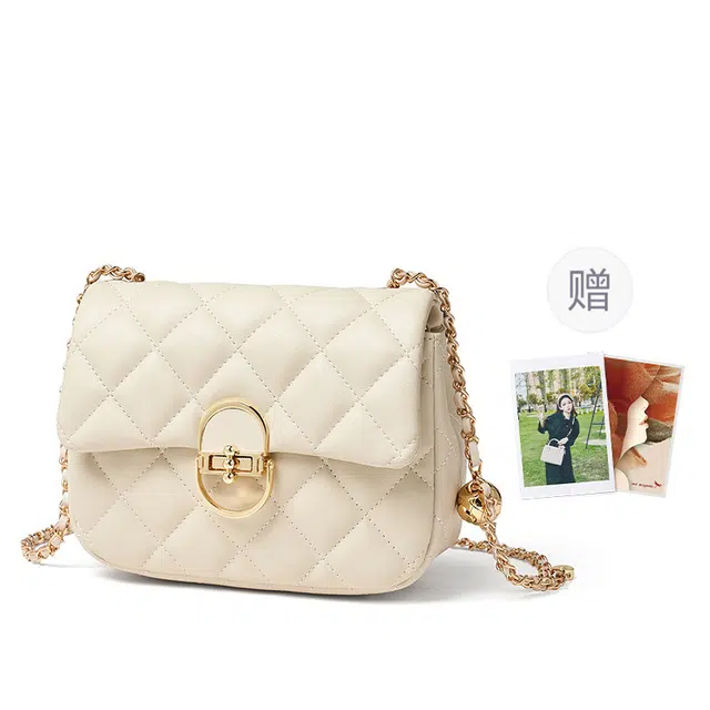 Red Dragonfly Quilted Leather Bag