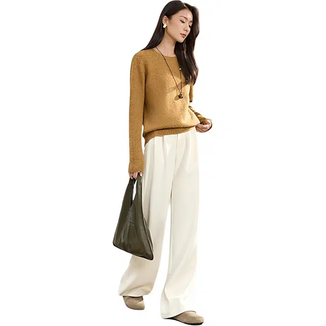 佐塞斯 高端品质轻奢减龄羊毛温暖女冬季加厚慵懒风保暖内搭百搭针织衫 女款