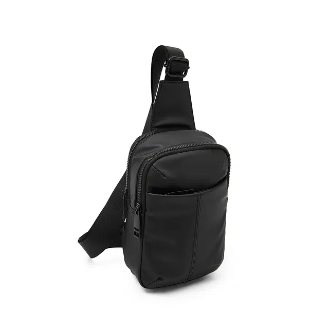 老人头 百搭休闲轻便通勤单肩旅游骑行包 人造革 胸包 男女同款情侣款 多色