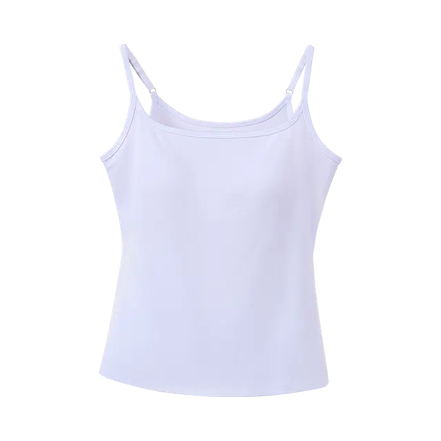 舒雅 纯色百搭基础款细肩带打底吊带背心 女款