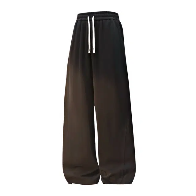 瑞梵帝斯 秋冬款美式日系基础简约纯色日常通勤多巴胺垂感宽松百搭户外运动直筒拖地冰丝薄款速干时尚休闲裤 男款