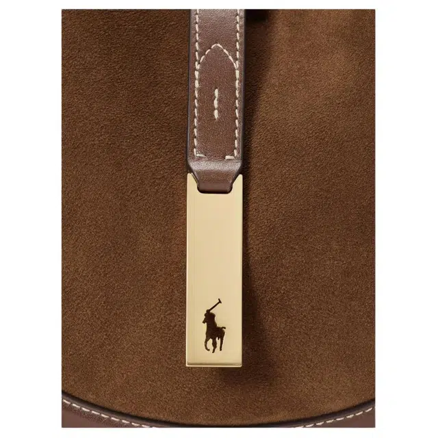 Polo Ralph Lauren Polo ID Suede Crossbody Small Brown