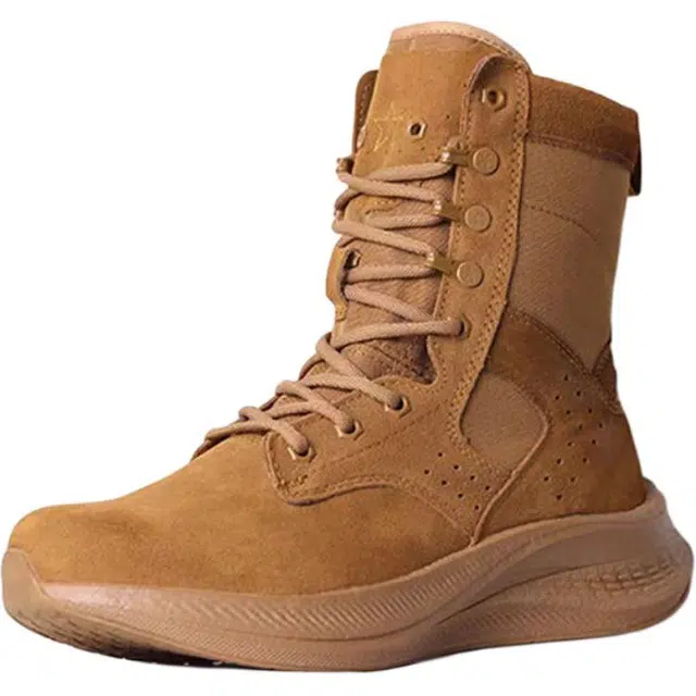 际华 牛反绒 时尚潮流 作战靴 碳板 超轻 真皮 作训靴 防水耐磨 防穿刺 防滑 高筒 户外靴 男女同款