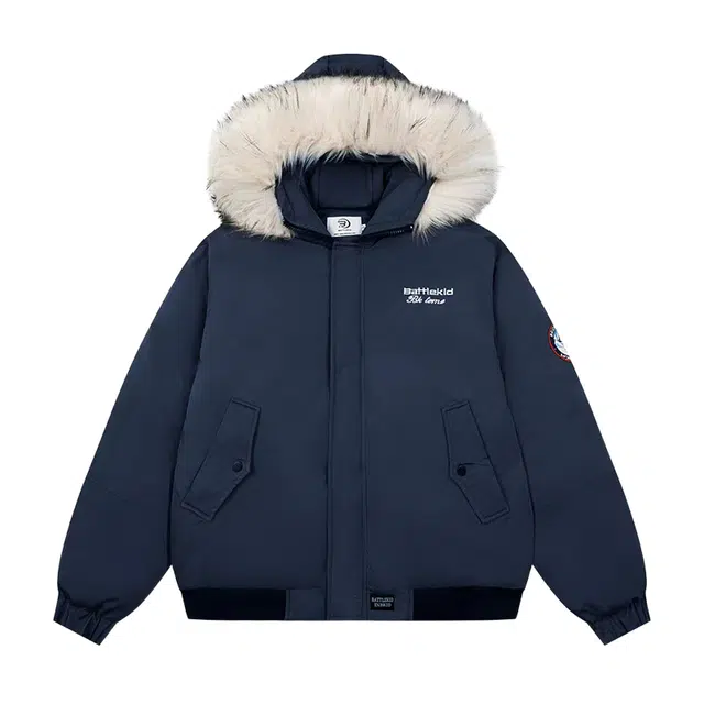 轻迎 美式复古工装毛领连帽棉服 男款