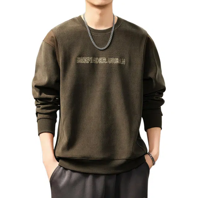 贵色 美式潮流复古潮牌时尚百搭设计日常穿搭休闲圆领卫衣 男女同款