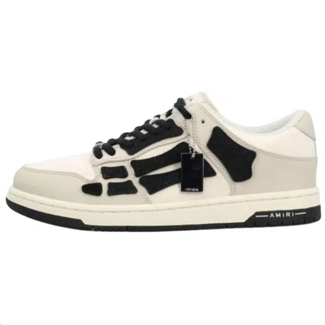 AMIRI Skel-Top Low White Black