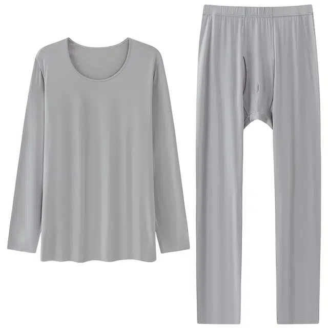 棉有家 男士热力超薄内搭套装 男款