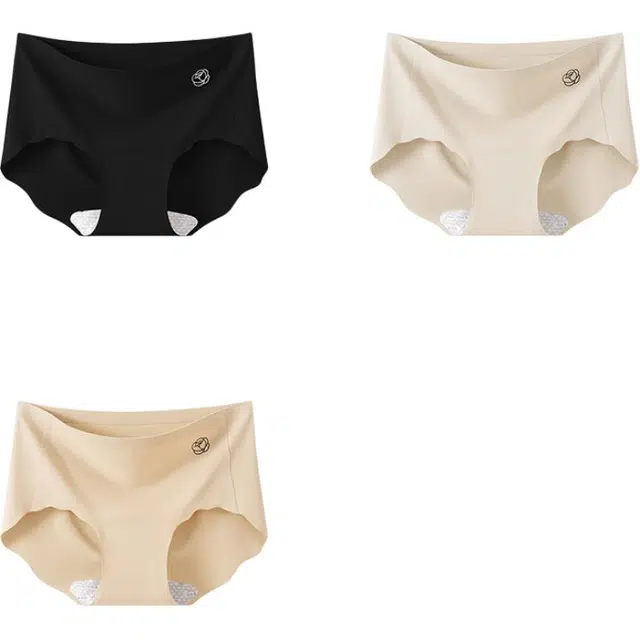 帕兰朵 无痕女士桑蚕丝抗菌档不夹臀透气运动隐形提臀裤新款三角内裤 女款