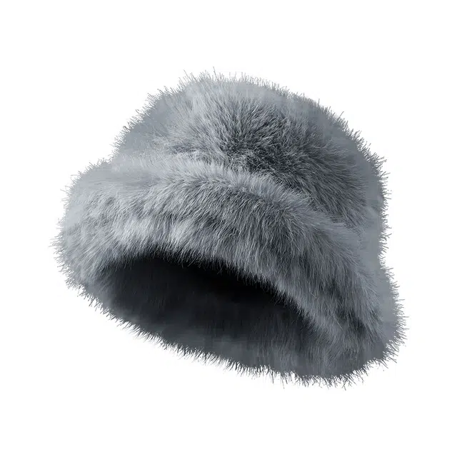 南极人 毛绒帽子冬季保暖东北防寒护耳盆帽大头围显脸小韩版复古百搭水桶帽毛茸茸蒙古帽川西哈尔滨旅游高级感 加厚 渔夫帽 女款