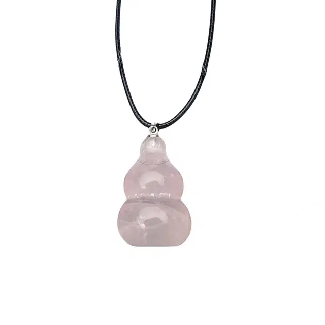 琢玉居 粉嫩小葫芦 新中式国潮 招财 转运上岸 平安喜乐 轻奢温婉 简约百搭显白#好运 琉璃 玉石吊坠 女款