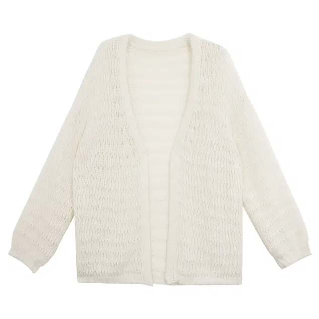 小卷要加油 女秋季穿搭宽松外搭上衣高级感慵懒风外套 针织衫 男女同款