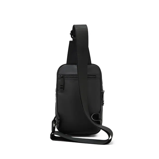 老人头 百搭休闲轻便通勤单肩旅游骑行包 人造革 胸包 男女同款情侣款 多色