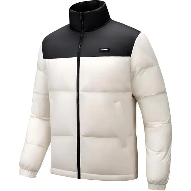 超级安踏 立领拉链拼色棉服 男女同款