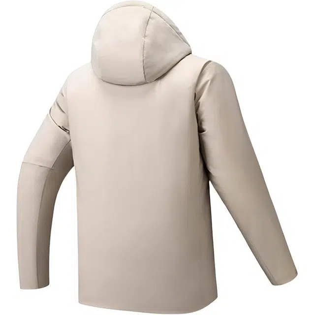 超级安踏 连帽拉链纯色羽绒服 男款