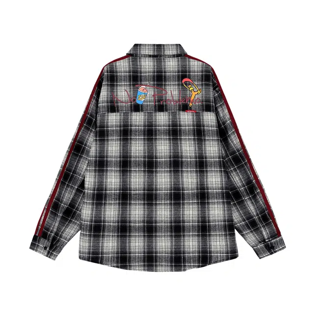 The Simpsons Retro Stripe Embroidered Shirt