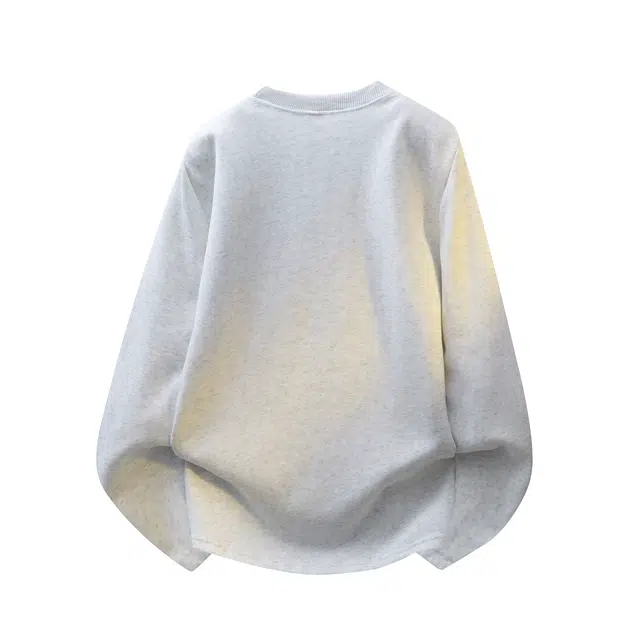 煦加 美式复古潮流高街风肩上刺绣设计感时尚感宽松上衣休闲日常通勤出行百搭舒适卫衣 男女同款