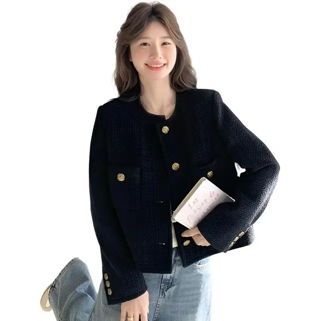 纤丝鸟 法式小香风气质短款名媛风优雅时尚上衣截短外套 女款