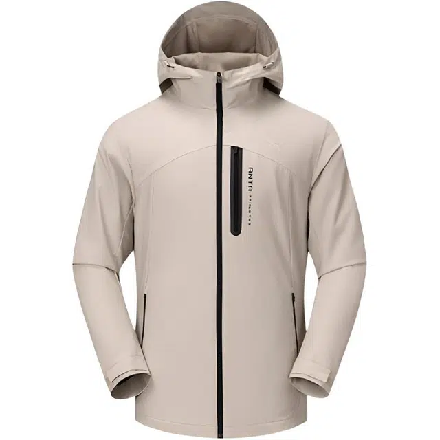 超级安踏 连帽拉链字母夹克外套 男款