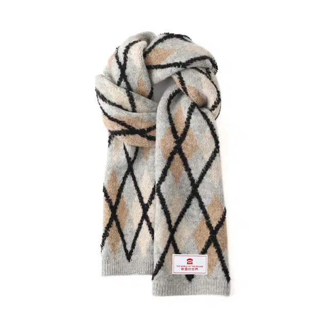 宫里的世界 时尚休闲柔软舒适保暖 腈纶 绒线围巾 男女同款情侣款