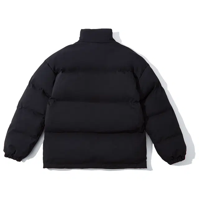 范索米 日系学院风简约纯色基础款休闲日常百搭立领面包服棉服外套情侣 男女同款