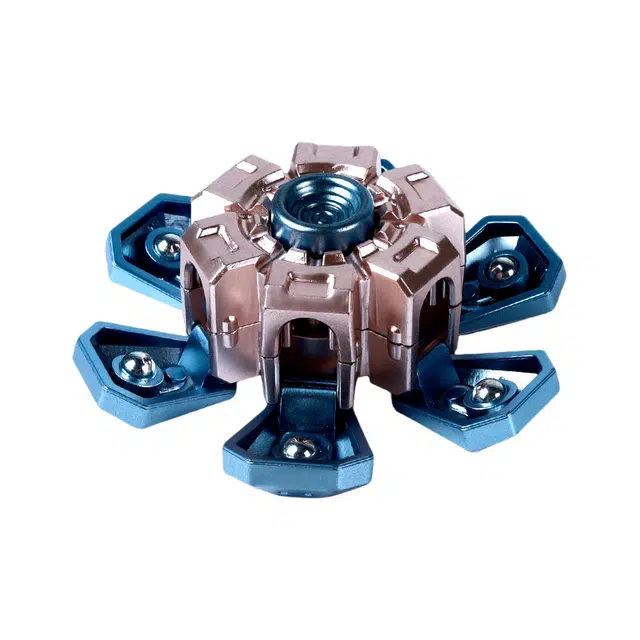 图米鱼 机械变形 电镀工艺炫酷 指尖陀螺