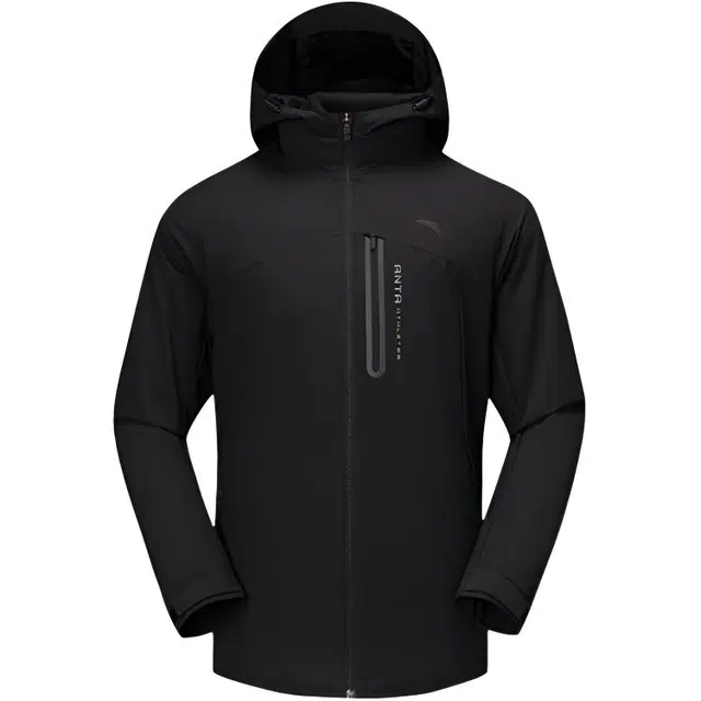 超级安踏 舒适连帽拉链字母夹克外套 男款