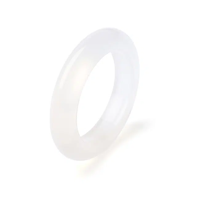 老庙 白月光荔枝冻时尚轻奢冰润轻奢小清新#好运天然 玉髓 戒指 女款