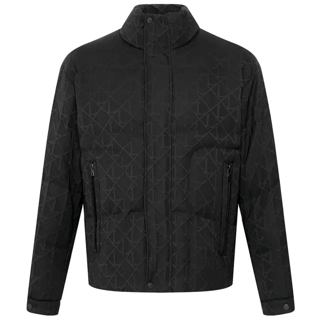 利郎 都市休闲肌理提花立领短款保暖商务通勤冬季羽绒服 男款